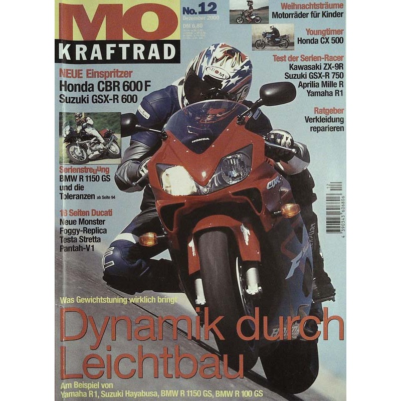 MO Heft 12 / Dezember 2000 - Honda CBR 600F