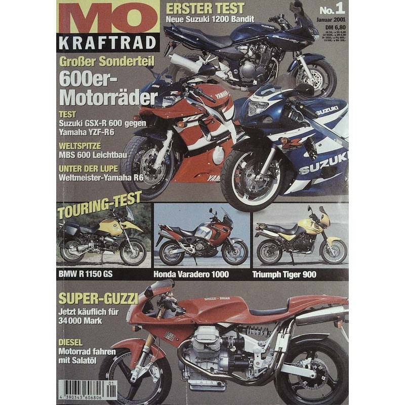 MO Heft 1 / Januar 2001 - 600er Motorräder