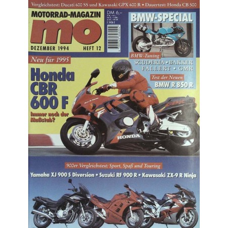 MO Heft 12 / Dezember 1994 - Honda CBR 600 F