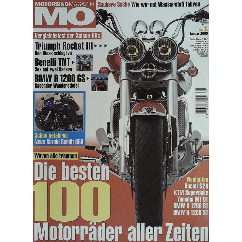 MO Heft 1 / Januar 2005 - Triumph Rocket 3