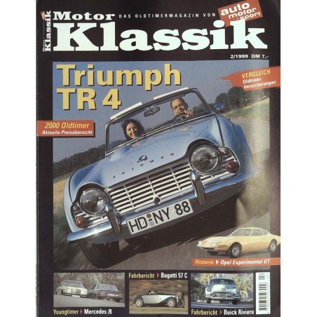 Motor Klassik Nr.2 / Februar 1999 - Triumph TR 4
