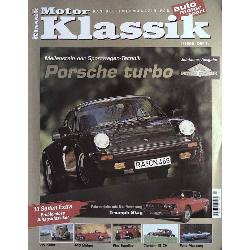 Motor Klassik Nr.1 / Januar 1999 - Porsche turbo