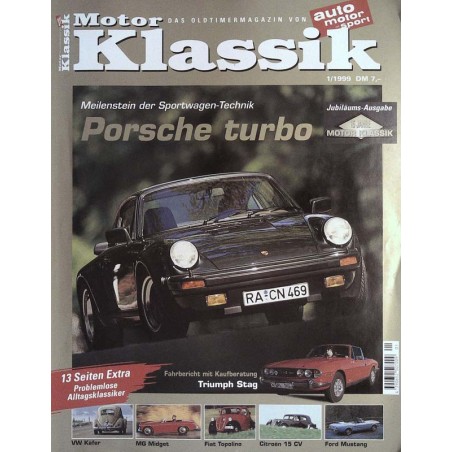 Motor Klassik Nr.1 / Januar 1999 - Porsche turbo