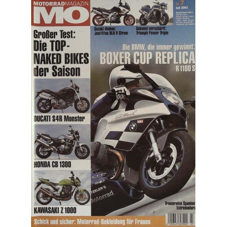 MO Heft 7 / Juli 2003 - BMW R 1100 S