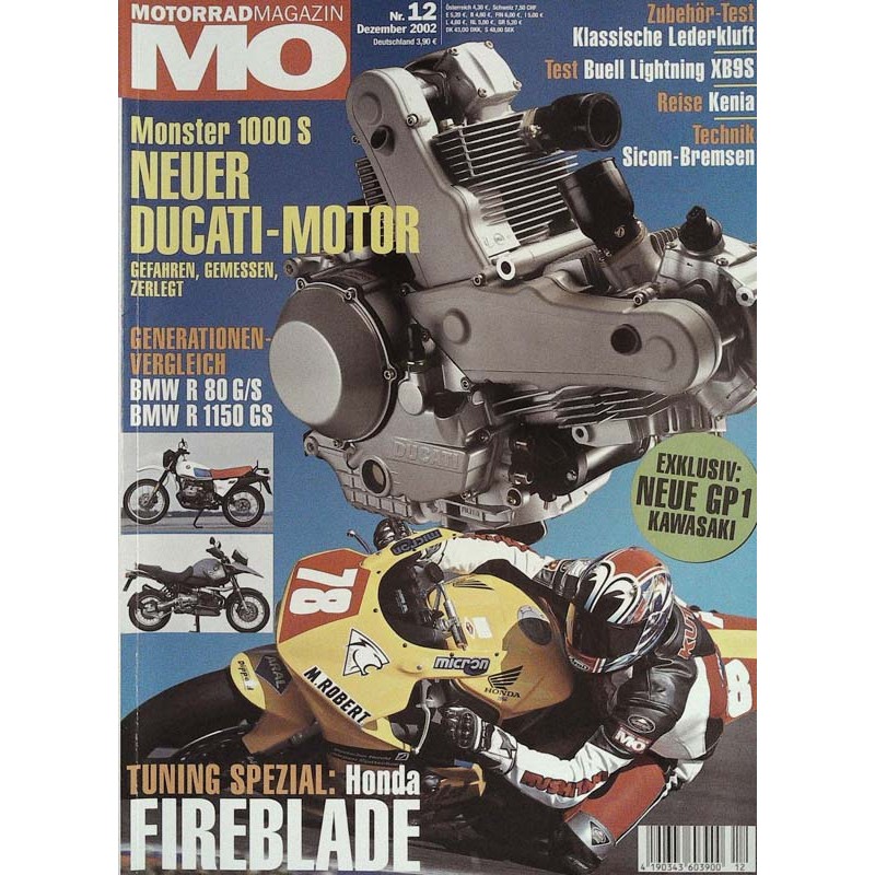 MO Heft 12 / Dezember 2002 - Honda Fireblade