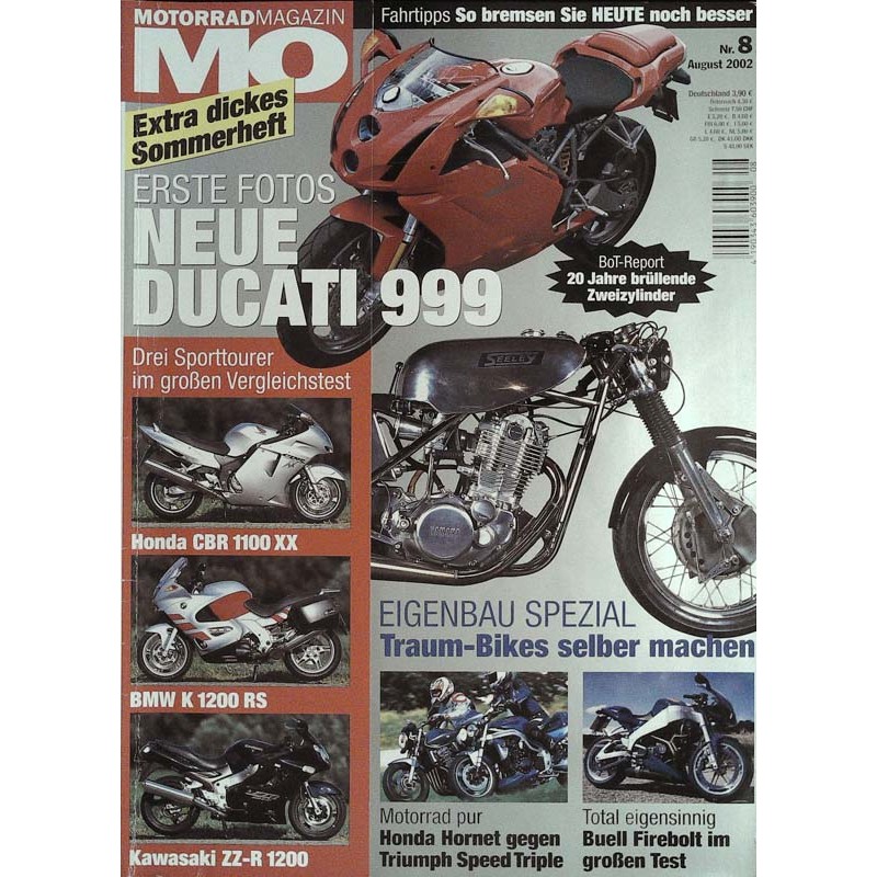 MO Heft 8 / August 2002 - Neue Ducati 999