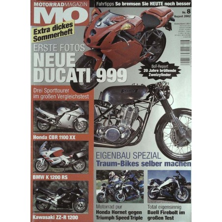 MO Heft 8 / August 2002 - Neue Ducati 999
