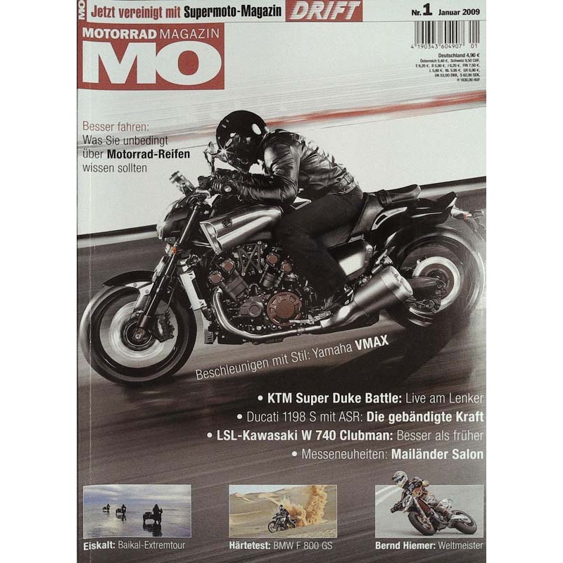 MO Heft 1 / Januar 2009 - Yamaha Vmax