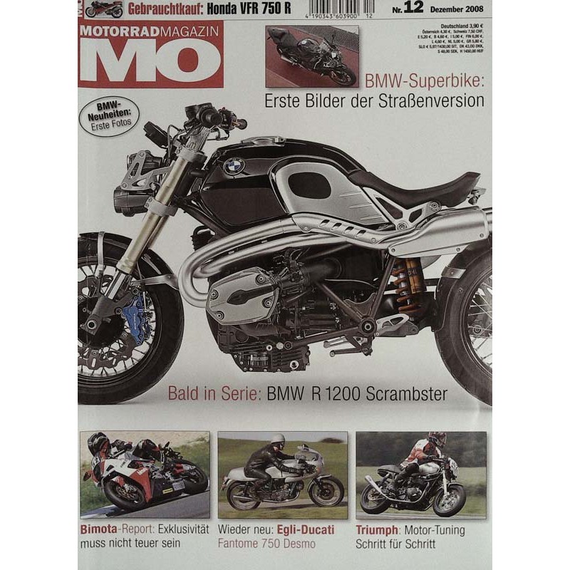 MO Heft 12 / Dezember 2008 - BMW R 1200 Scrambster