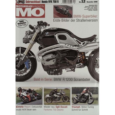 MO Heft 12 / Dezember 2008 - BMW R 1200 Scrambster