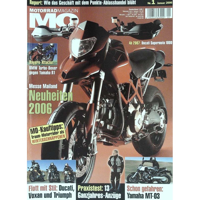 MO Heft 1 / Januar 2006 - Ducati Supermoto 1000