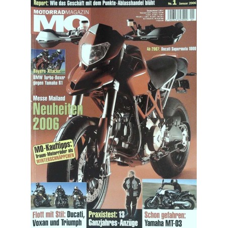 MO Heft 1 / Januar 2006 - Ducati Supermoto 1000