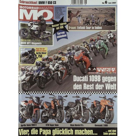 MO Heft 6 / Juni 2007 - Ducati 1098