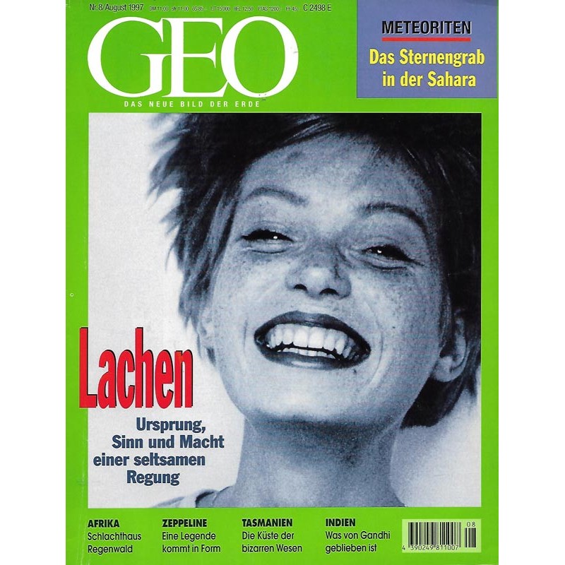 Geo Nr. 8 / August 1997 - Lachen