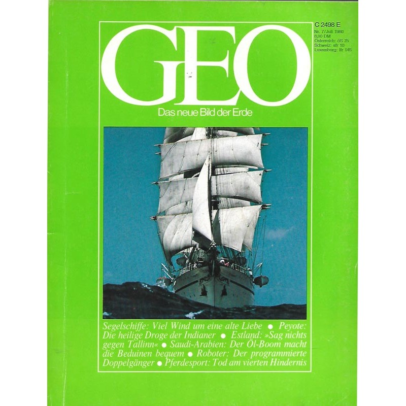 Geo Nr. 7 / Juli 1980 - Segelschiffe