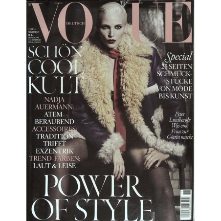 Vogue 11/November 2014 - Nadja Auermann Power of Style