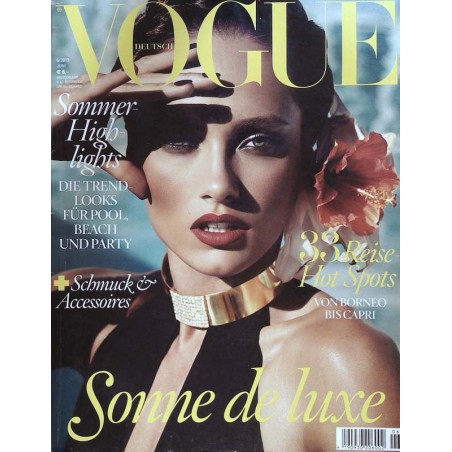 Vogue 6/Juni 2013- Karmen Pedaru Sonne de luxe