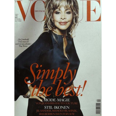 Vogue 4/April 2013 - Tina Turner Simply the best!