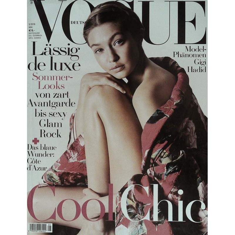 Vogue 5/Mai 2016 - Gigi Hadid Cool Chic