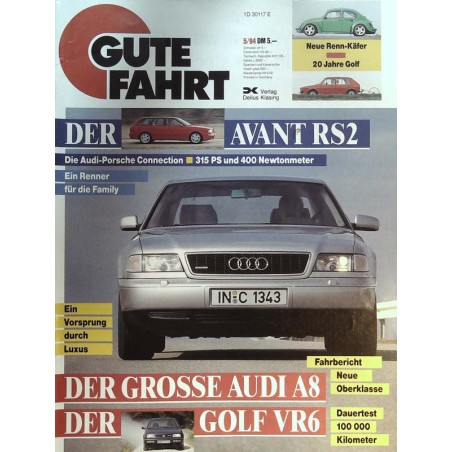 Gute Fahrt Heft 5 / Mai 1994 - Der Audi Avant RS2