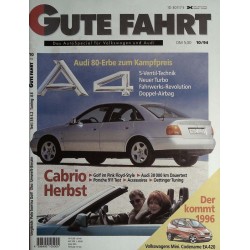Gute Fahrt Heft 10 / Oktober 1994 - Audi A4