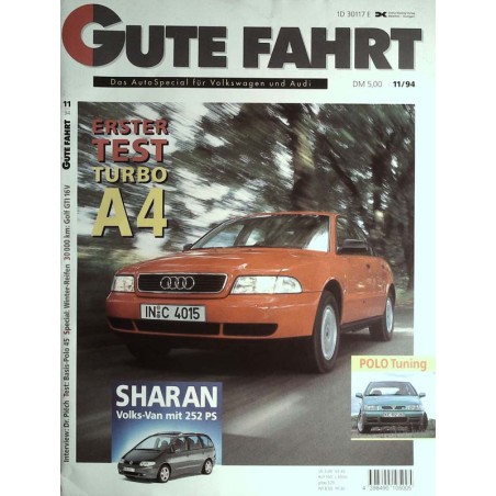 Gute Fahrt Heft 11 / November 1994 - Audi A4 Turbo