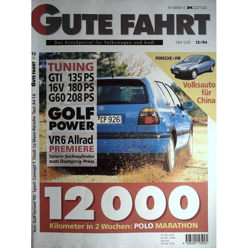Gute Fahrt Heft 12 / Dezember 1994 - Polo Marathon