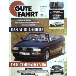 Gute Fahrt Heft 8 / August 1991 - Das Audi Cabrio