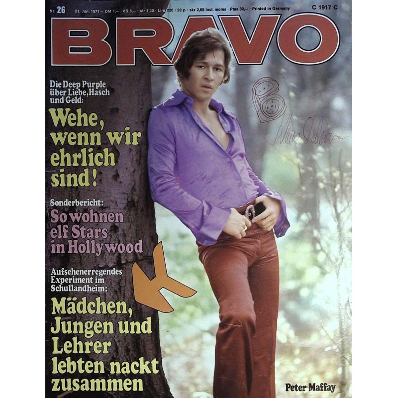 BRAVO Nr.26 / 21 Juni 1971 - Peter Maffay