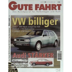 Gute Fahrt Heft 3 / März 1996 - VW billiger Audi stärker