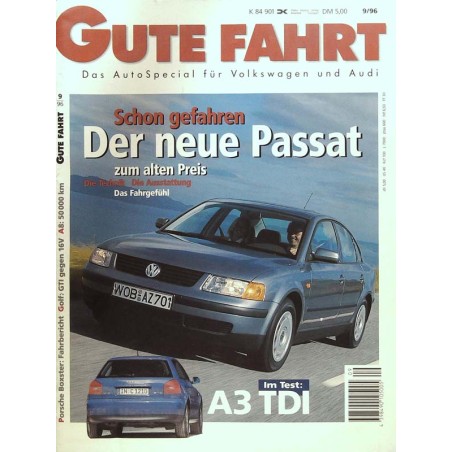 Gute Fahrt Heft 9 / September 1996 - Der neue VW Passat