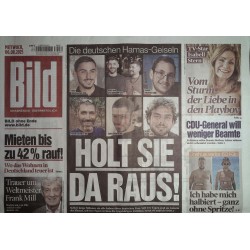 Bild Zeitung Mittwoch, 6 August 2025 - Holt sie das raus!
