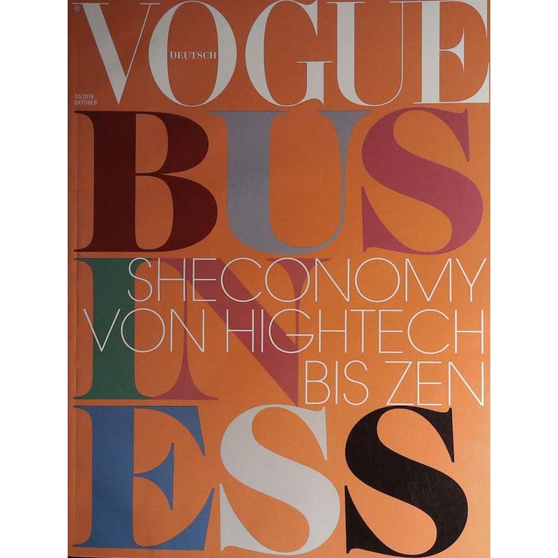 Vogue Business 10/Oktober 2016 - Sheconomy von Hightech bis Zen