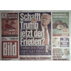 Bild Zeitung Freitag, 8 August 2025 - Frieden durch Trump?