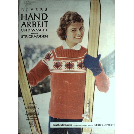 Beyers Handarbeit Heft 12/Dezember 1956 - Roter Skipullover