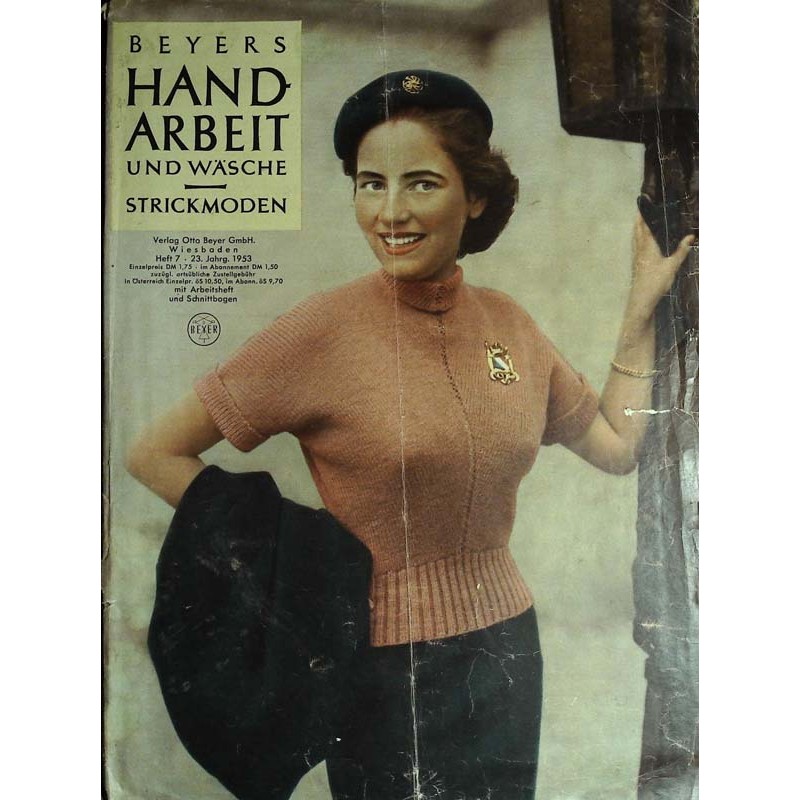 Beyers Handarbeit Heft 7/Juli 1953 - Leichter Kimonopullover