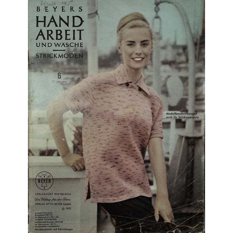 Beyers Handarbeit Heft 6/Juni 1957 - Sommer Pullover