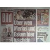 Bild Zeitung Mittwoch, 13 August 2025 - Merkel und Esken