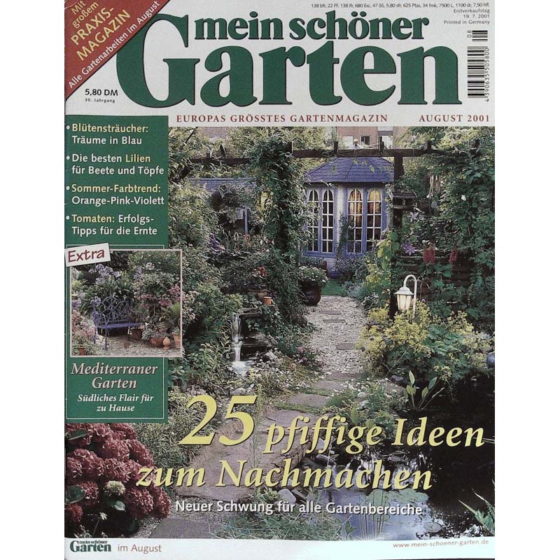 Mein schöner Garten / August 2001 - 25 pfiffige Ideen
