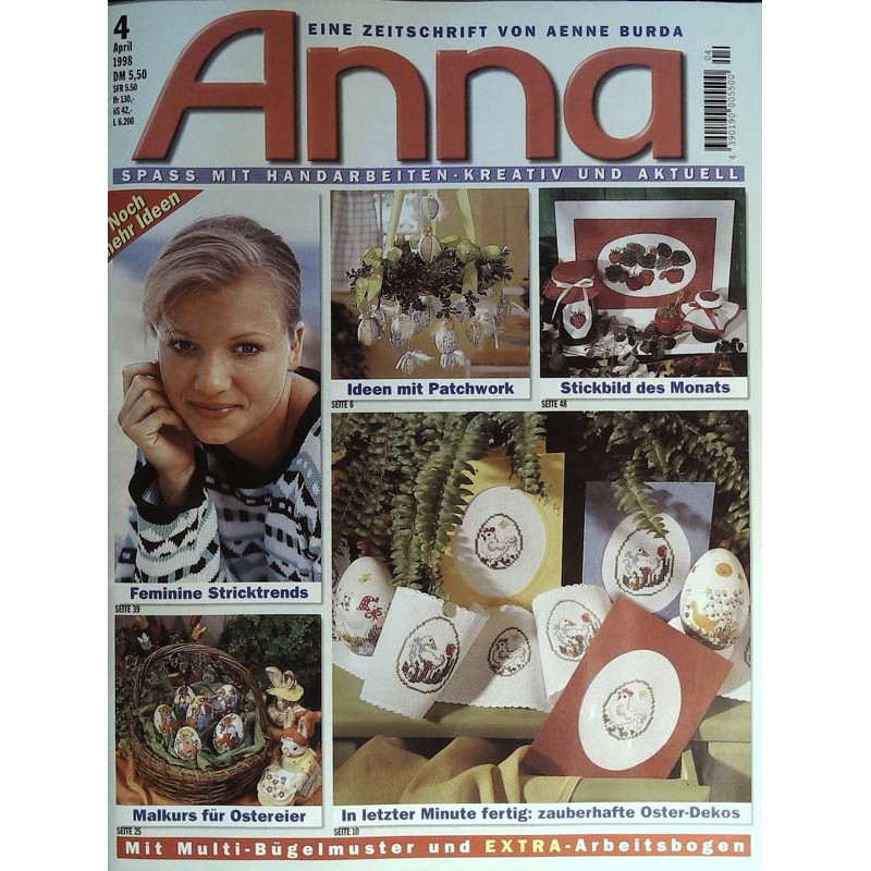 Anna burda Spaß an Handarbeiten 4/April 1998 - Stricktrends