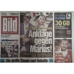 Bild Zeitung Dienstag, 19 August 2025 - Anklage gegen Marius!