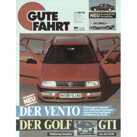Gute Fahrt Heft 2 / Februar 1992 - Der VW Vento