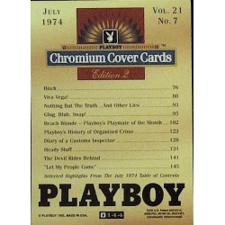 Playboy Chromium Cover Cards Ed. 2 | No.144 | July 1974