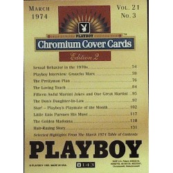 Playboy Chromium Cover Cards Ed. 2 | No.143 | March 1974