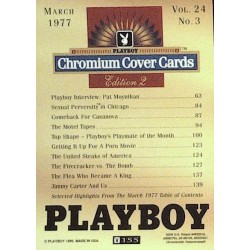 Playboy Chromium Cover Cards Ed. 2 | No.155 | March 1977