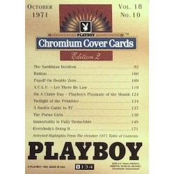 Playboy Chromium Cover Cards Ed. 2 | No.134 | October 1971