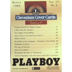 Playboy Chromium Cover Cards Ed. 2 | No.125 | March 1968