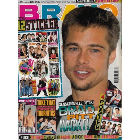 BRAVO Nr.20 / 11 Mai 1995 - Brad Pitt nackt!