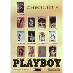 Playboy Chromium Cover Cards Ed. 2 | No.120 | Checklist 1