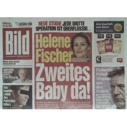Bild Zeitung Dienstag, 26 August 2025 - Helene Fischer... Baby da!